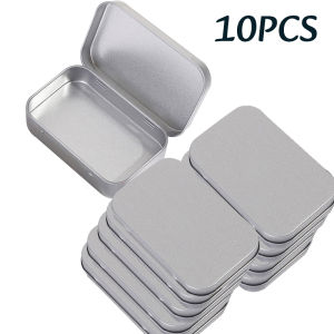 1-10PC Mini Metal Storage Box Rectangular Multifunctional Tin Plated Container Cosmetic Organize Candy Jewelry Pill Cases Box
