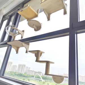 Giá Leo Tường Cho Mèo Giường Treo Giá Leo Tường Mèo Đồ Chơi Cho Chó Và Mèo Cấu Trúc Treo Không Cần Lắp Đặt Bền