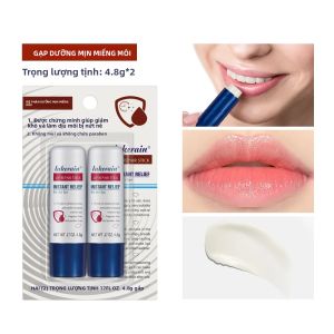 Bộ 2 Son Dưỡng Môi Dưỡng Ẩm Làm Mềm Môi Khô Nứt Nẻ Chăm Sóc Môi Giàu Dưỡng Chất Kích Thước Đầy Đủ