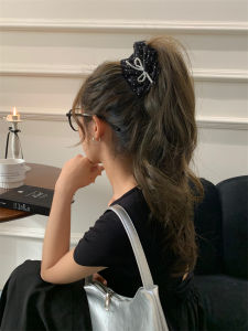 Sweet Korean Style Banana Clip Hair Clip Polka Dot Folded Satin Butterfly Knot Hair Accessories Fresh out New Fashion Jewelry