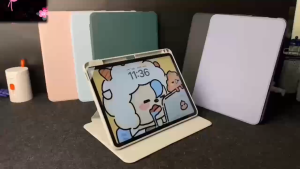 360 ° Rotation Clear Acrylic Case For Xiaomi Pad 6 5 7 8 Pro Mini 8.8 Poco Pad C1 X1 11.2 M1 Redmi K Pad 2 Pro 12.1 10.61 SE 11 8.7 With Pen Slot
