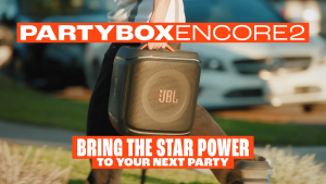 JBL Party Box Encore 2 | Multi-Speaker Connetion By Auracast | Flexible Handle | Karaoke Anywhere