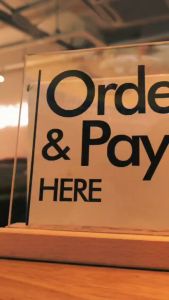 COD 1 Set Signage Acrylic Letters Set Order & Pay Here Payment Ornament