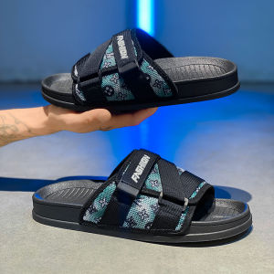 Casual Mens Sandals 2025 New Summer Sports Beach Slippers Anti-Slip Comfortable Wearing Outdoor Slippers Korean Style Flat Sandals