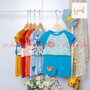 [Siêu Hot] Đồ Bộ Cộc Tay Mùa Hè Cho Bé Trai Bé Gái MinKy Mom Bộ Quần Áo Ngắn Tay Thun Lạnh Cho Trẻ Em Trai Gái NHIỀU THÚ Lovely Kids Official Store