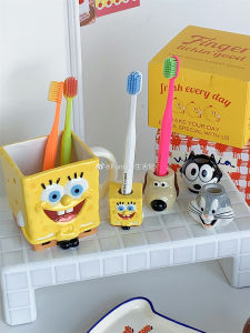 FunLife Cartoon Đồ Trang Trí Bàn Làm Việc Dễ Thương Tủ Đựng Đồ Dùng Vệ Sinh Răng Miệng Sáng Tạo Chất Liệu Nhựa Tủ Đựng Bút Dễ Thương