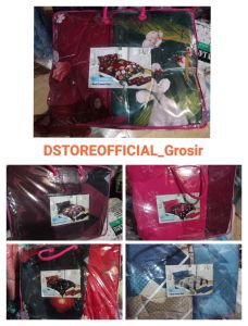 Terlaris || Bedcover Flat Emilia By Bonita || Bedcover halus dan tidak Luntur