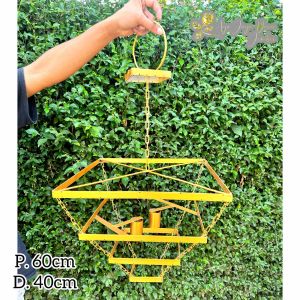 LAMPU GANTUNG KRISTAL / LAMPU GANTUNG AKRILIK / LAMPU GANTUNG MINIMALIS / LAMPU GANTUNG RUANG TAMU DIAMETER 40cm