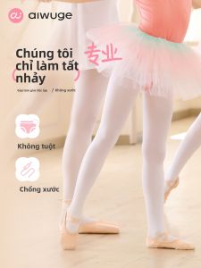 aiwuge | Dance Tights for Girls White