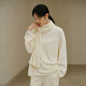 Textured Lace Wool-like Elegant Fashion Scarf
