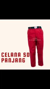 SERAGAM SEKOLAH CELANA SD CELANA MERAH CELANA MERAH PANJANG SD MI/ m.rizkycollection