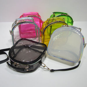 MOJOYCE กระเป๋าสะพายข้าง PVC ใสผู้หญิง Mini Jelly Clear Shoulder Phone Purse
