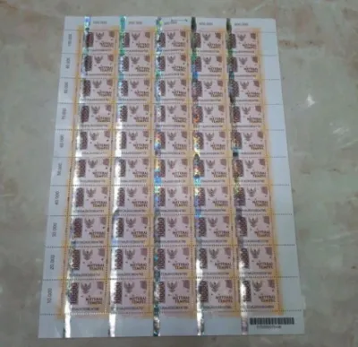 Materai Sepuluh Ribu Asli Bukan Copotan Isi 50 Keping