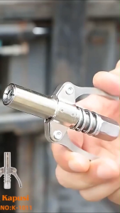 Đầu bơm mỡ 2 kẹp 6 răng Kapusi K-1011 chính hãng sản xuất theo công nghệ Nhật Bản thép SK5 cao cấp bền bỉ