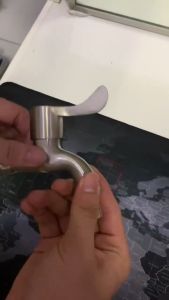 Kran Engkol Stainless SUS 304 1/2 Inch | Keran Air Taman | Kran Cuci Tembok Dinding