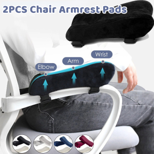 2PCS Ergonomic Memory Foam Elbow Cushion Chair Armrest Pad for Home or Office Chair for Relief Elbow Rest Pillow