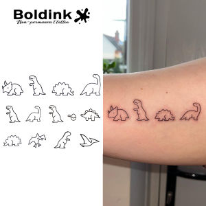 Dinosaurs Temporary TattooLasts To 15 Days New Technology Magic Waterproof Semi Permanent Sticker.