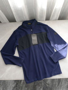 Handling Tail Goods Outdoor Fleece Bottoming Shirt Mens Stand Collar Half Zip Thin Velvet Ultra Light Breathable Boarding Hiking T-shirt