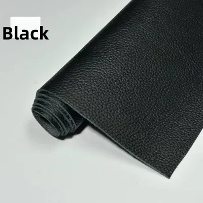 Genuine Black Top Layer Cowhide Leather Fabric for Sofa Seat Cushion Soft Pack Whole Cowhide Skin Leather Goods Home Furniture