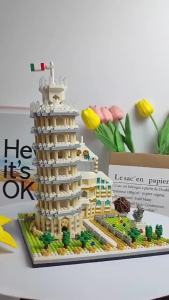Louvre Model Building Blocks World Famous Attractions Architectural Model Bricks Desktop Decoration Kids Toy Christma Boys Gifts