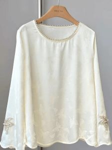 Embroidered Jacquard Chinese Style Shirt