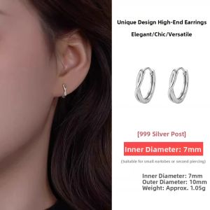 OUGUI | 999 Sterling Silver Design-Oriented Earrings