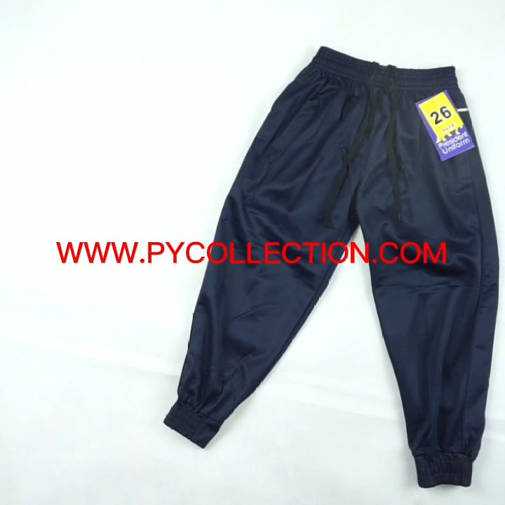 PSS02 - PRESIDENT UNIFORM KAIN TEBAL TRACK SUIT KAKI CEKAK BAWAH BIRU - TRACK BOTTOM BLUE ( SELUAR SUKAN SEKOLAH )