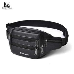 LouisWill Sling Bag for Men Waterproof Fashion Waist Bag for Men Chest Bag for Men Waterproof PU Bag Outdoor Sports Bag Large Capacity Phone Bag Casual Bag Crossbody Bag Fitness Bag Travel Bag Cycling Bag Business Bag Shoulder Bag for Men