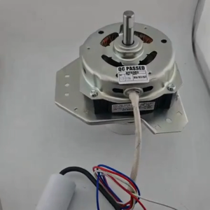 มอเตอร์ปั่นแห้ง SAMSUNG 160W 8uF 12mm. WT15J7 WT16J8 สายตรง ตัวบางใส่ได้พอดีไม่สูง อะไหล่เครื่องซักผ้า