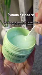 SIAP DIKIRIMKAN - GLAD2GLOW KIWI 3D ACID ACNE MOISTURIZER 30gr - Pelembab Wajah Jerawat Day & Night Cream Skincare Moisturizer Wajah  Glow Booster  Hydra Glow Membantu menyamarkan bekas jerawat pada wajah
