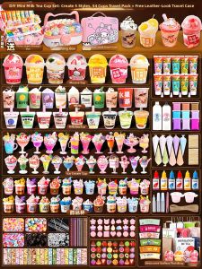 Creative DIY Cream Clay Set and Stickers Girls Gift