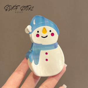 Small Shark Hair Clip Womens Fashionable Snowman Hair Accessories Korean Style Hair Grips Headwear Hairpins Clip Ons