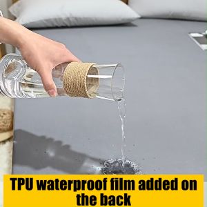 100% Waterproof Mattress Cover Quilted Cotton Mattress Pad Fitted Bed Upgraded cooling fabrics Sheet Mattress Protector Garterized Design Bed Cover BUY 1 TAKE 1