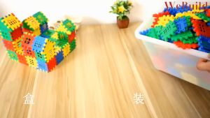 Children Big Size House Building Block Exercise Intelligence Square Building Blocks Plastic Assemble Toys