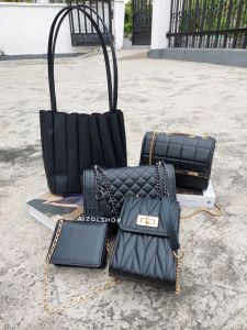 5 PCS PAKET USAHA TAS WANITA  ENISAH + AUREL + DOMPET + SLINGPHONE + FELISHA