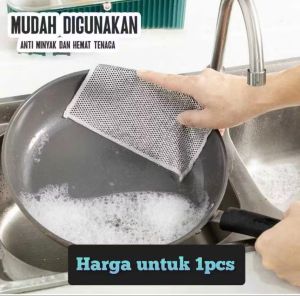 LAP DAPUR KAWAT PETAK HALUS PEMBERSIH ALAT DAPUR