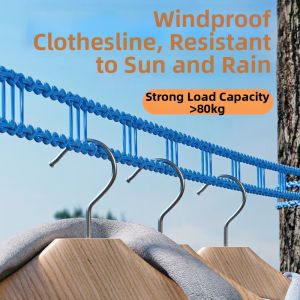 Outdoor Windproof Heavy-duty Clothesline
