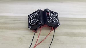 RED SPIDER Quạt Tản Nhiệt Kép 40-42mm Tương Thích Với 1/7 1/8 Arrma Traxxas RC Car Phù Hợp Với 4068 4074 4082 4268 4274