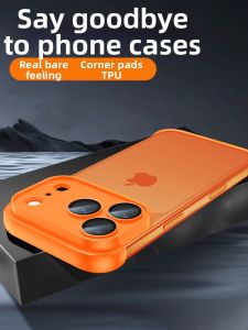 LINGKEN | Anti-Shock Case for iPhone 17 Pro Max Full Lens Protection Thin Silicone Shell