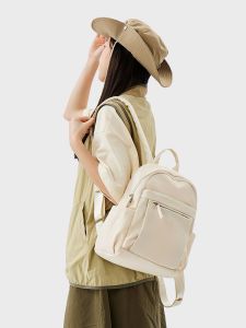 Casual Backpack Womens 2024 New Arrival Classy Sense Tong Qin Small Backpack Special-Interest Design Waterproof Schoolbag Womens Backpack