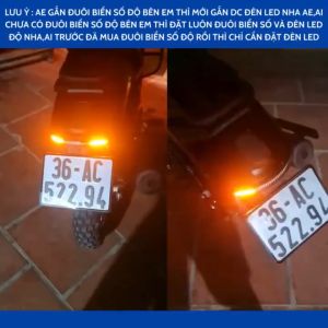 Đuôi biển số gập pg1 đuôi biển số pg1 đuôi biển số độ pg1 phụ kiện pg1 mbkier
