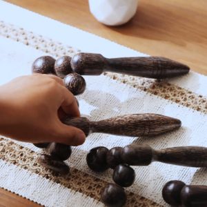 ไม้นวดลูกกลิ้งแบบดูด ไม้นวดกดจุด ไม้ดูดเส้นเอ็น แก้เอ็นตึง ตัวดูดเส้นไซส์เล็ก ไม้ตาล