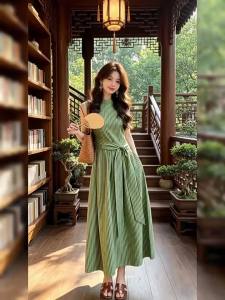 HUAYILING | Summer 2026 New Elegant Forest Style Sleeveless Dress