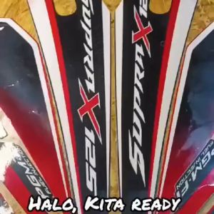 Stiker Striping Honda Supra X 125 2017 -  Lis Les Body Motor Honda Supra X 125 2017 Termurah