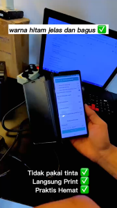 6 Roll Stiker Label 74X5M Continuous Resi Sticker Printer 80MM Portable 74X5 74 C81 81 8008