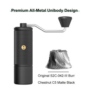 Timemore | TIMEMORE Chestnut C5/C5ESP Manual Coffee Grinder Portable Espresso Grinder 42mm S2C Burrs 25g Capacity Fine Adjustment