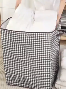 Beg Simpanan Houndstooth – Clothes Storage Bag / Box Storage Kotak Baju Selimut & Moving Box