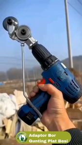 Adaptor Bor Gunting Plat Besi Metal Drill Cutter - R 125 - Silver