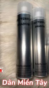 Gôm xịt tóc Butterfly Shadow 150ml / 320ml / 600ml tạo kiểu tóc nam nữ và keo giữ nếp