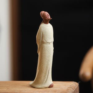 New Chinese Style Ceramic Sculpture Decorative Ornaments Home Living Room Desktop Placement Ancient Figure Li Bai Statue